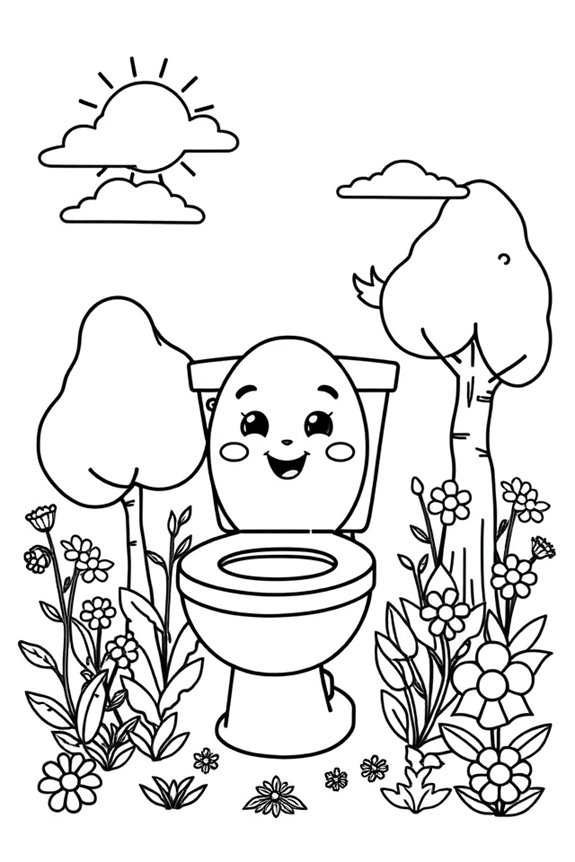 kostenlose Skibidi Toilette Ausmalbilder