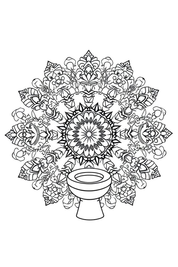 kostenloses Skibidi-Toiletten-Mandala