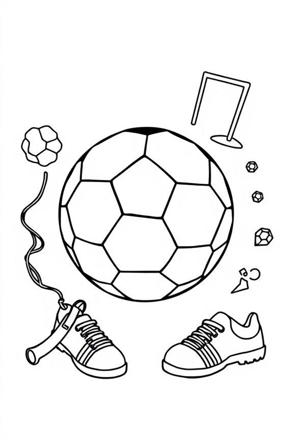 kostenlose Fußball-Malvorlage