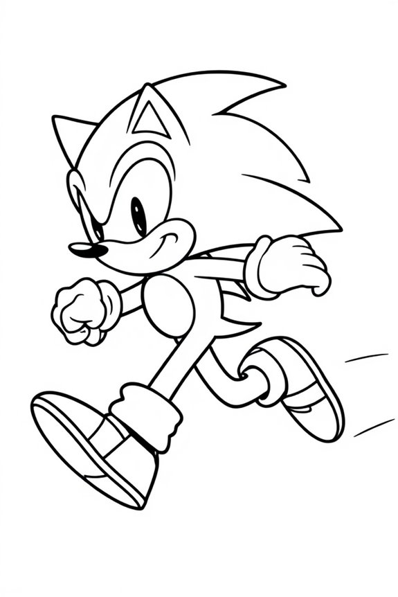 kostenloses Sonic-Ausmalbild