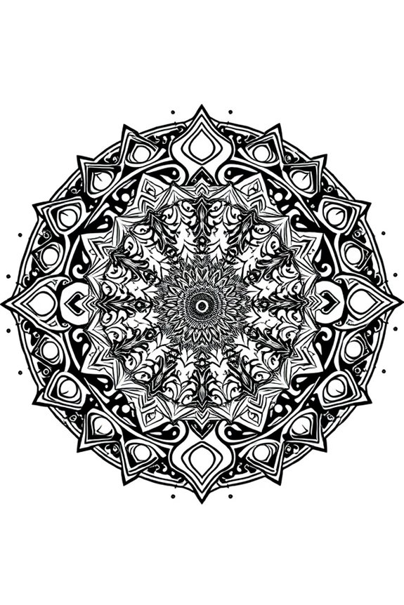 kostenloses Weltraum-Mandala-Ausmalen