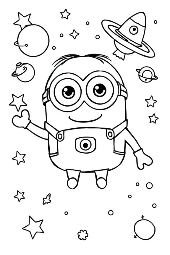 kostenloses Minion-Ausmalbild