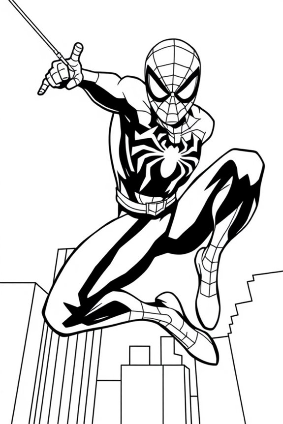 kostenlose Spider-Man-Malvorlage