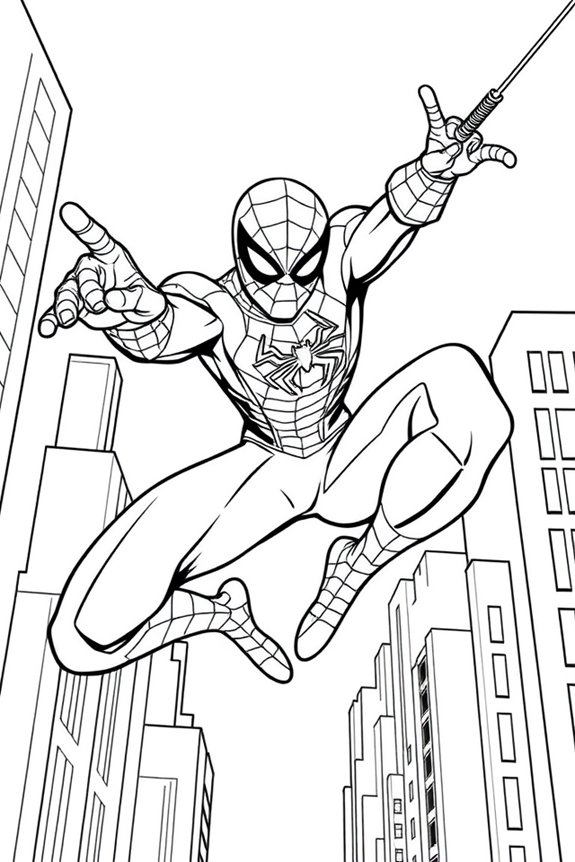 kostenlose Spider-Man-Malvorlage