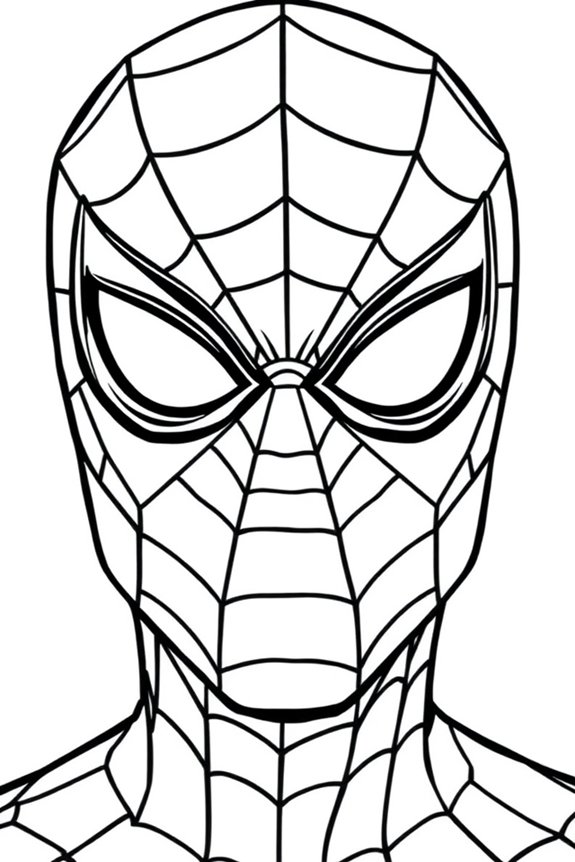 kostenlose Spiderman Ausmalvorlage