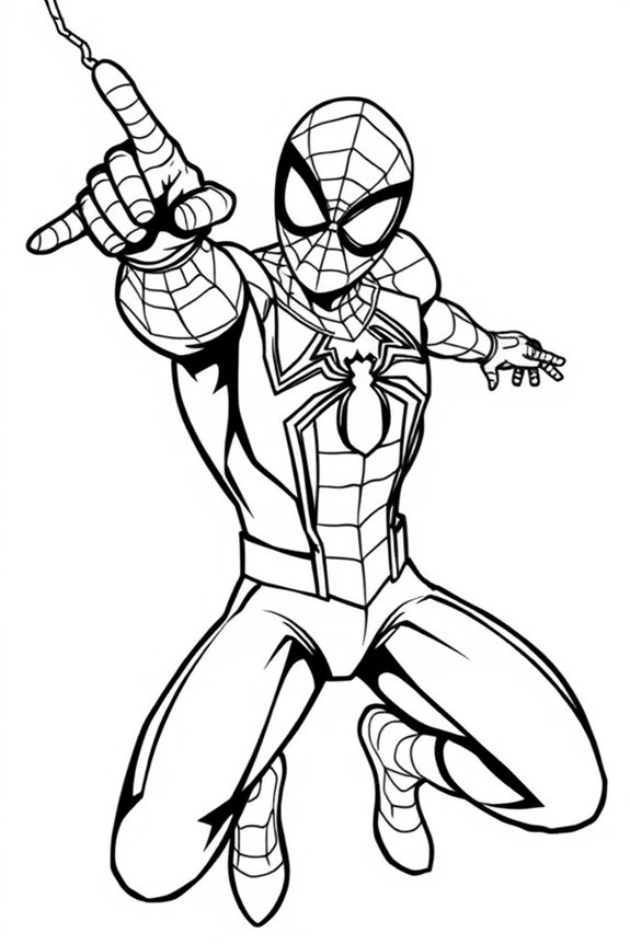kostenlose Spider-Man-Malvorlage