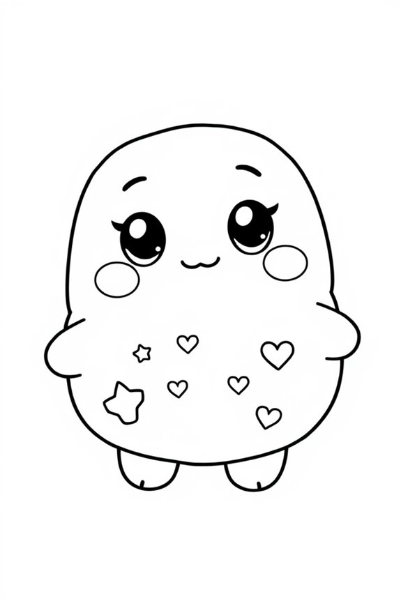 kostenlose Squishmallow-Malvorlage