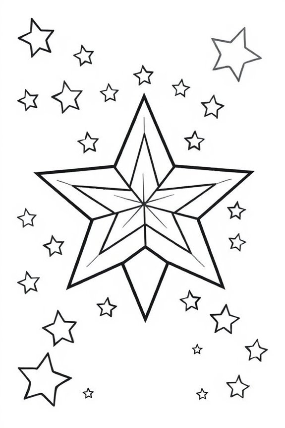 kostenlose Stern-Farbvorlage