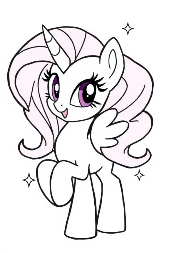 kostenlose Starlight Glimmer Ausmalbildseite
