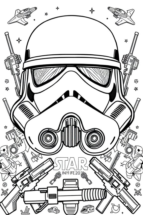 kostenloses Stormtrooper-Ausmalbild
