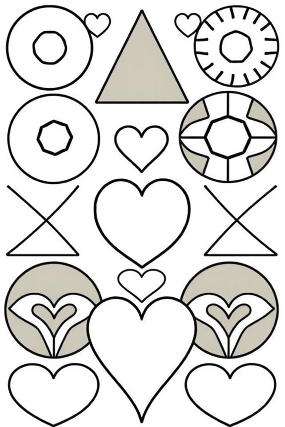 kostenlose symmetrische Malvorlage
