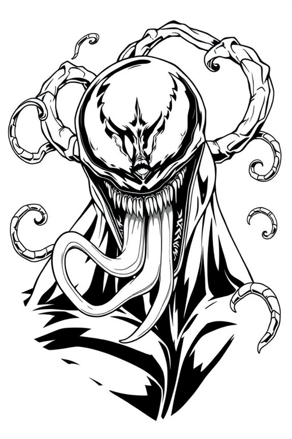 kostenloses Venom-Malblatt