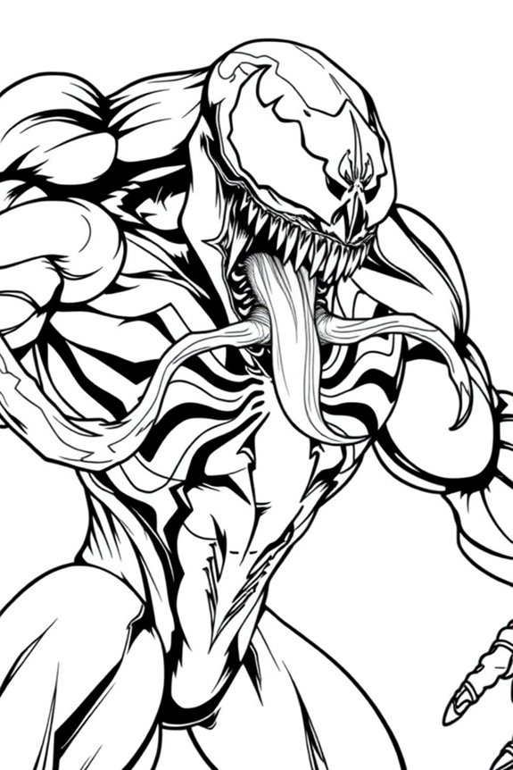 kostenloses Venom-Malblatt