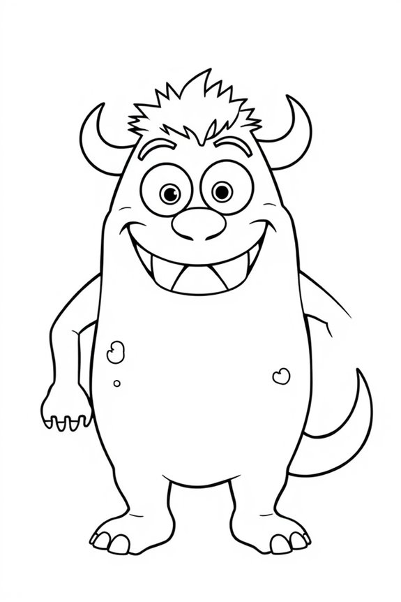 freundliches Monster Ausmalbild
