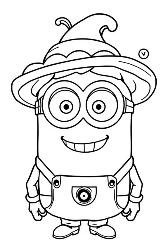 lustige Minion-Malvorlage