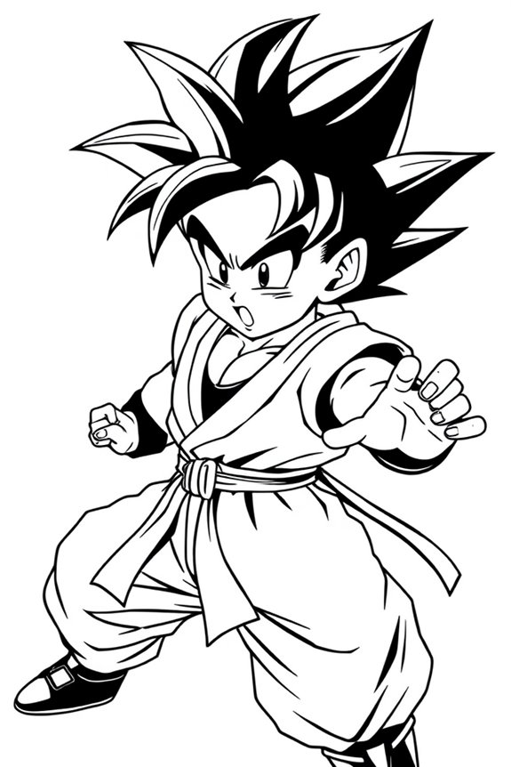Gohan Ausmalbild herunterladen