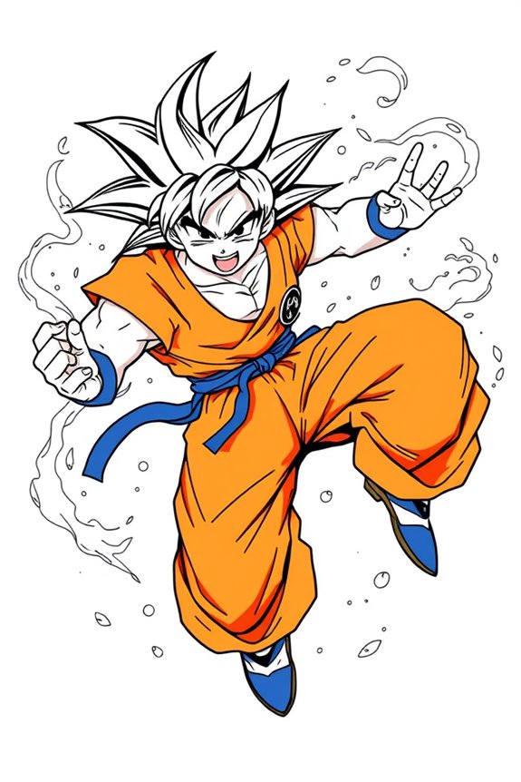 Goku Malvorlage herunterladen