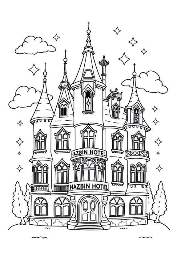 Hazbin Hotel Ausmalbild