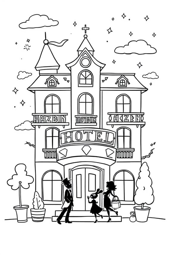Hazbin Hotel Ausmalbild