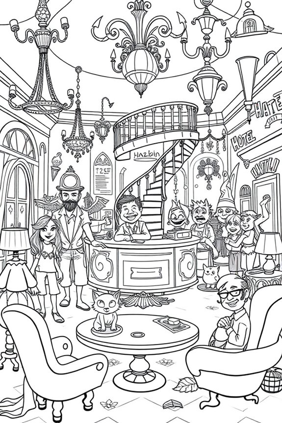 Hazbin Hotel Ausmalbild