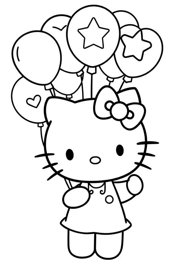 Hello Kitty Ausmalbild