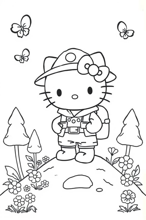 Hello Kitty Ausmalbild