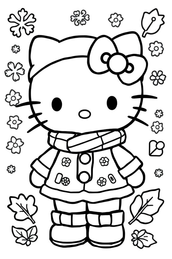 Hello Kitty Ausmalbild