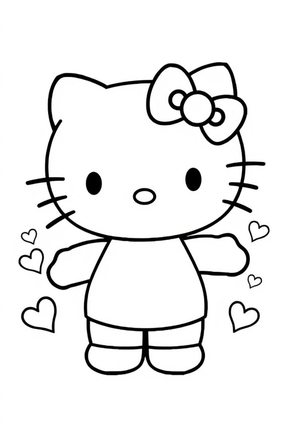 Hello Kitty Ausmalbild