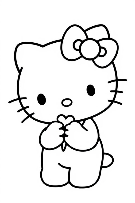Hello Kitty Ausmalbild