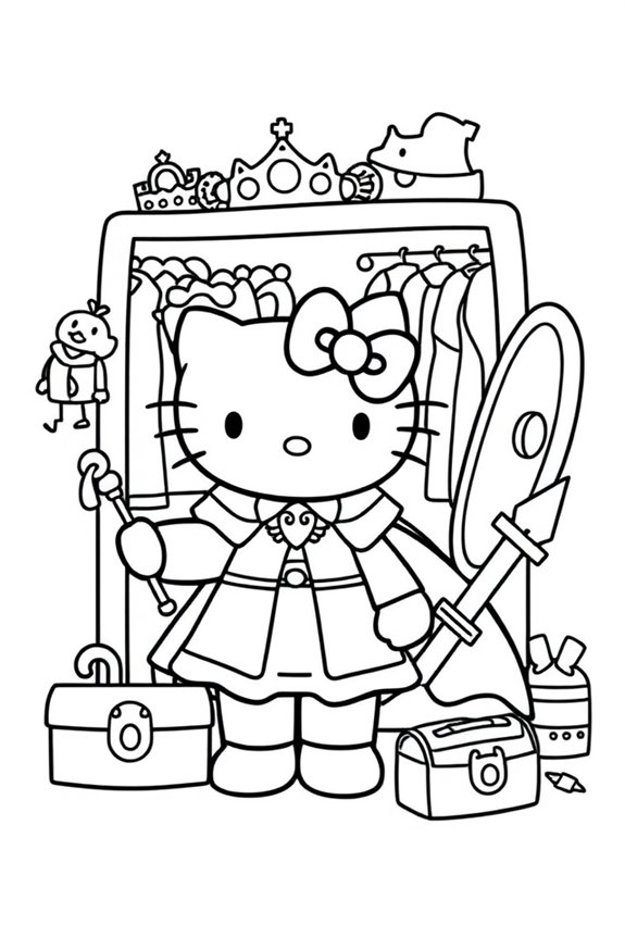 Hello Kitty Ausmalvorlage