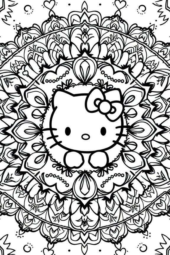 Hello Kitty Ausmalvorlage