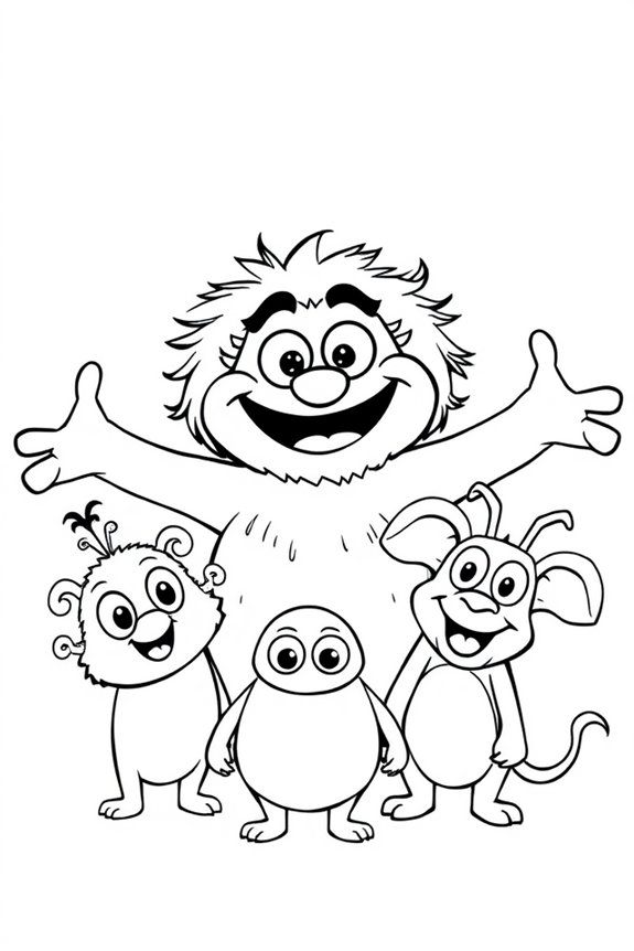 huggy wuggy Ausmalbild