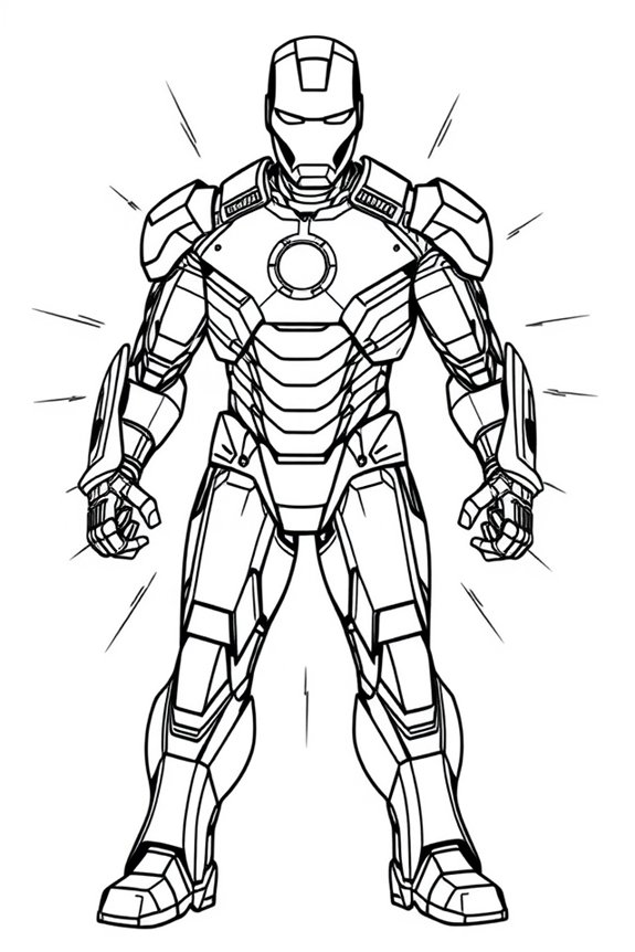 Iron Man Ausmalbild