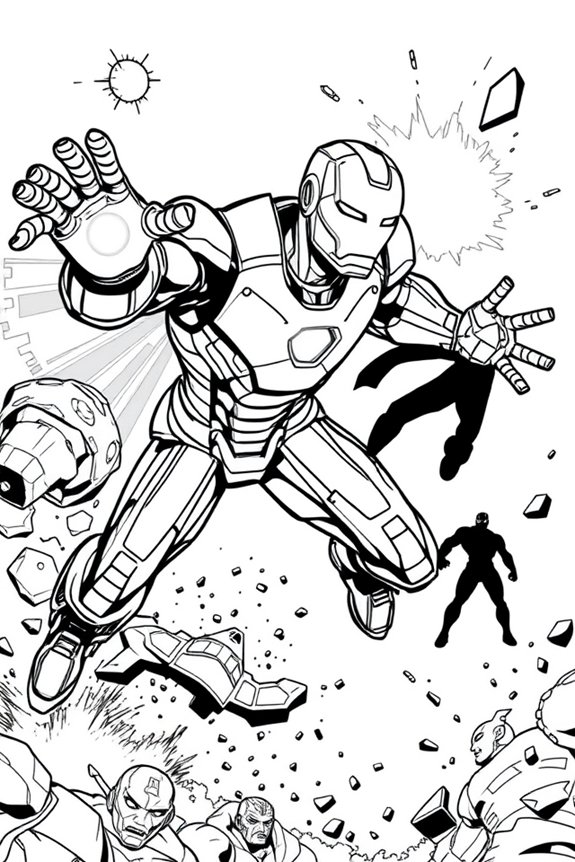 Iron Man Ausmalbild