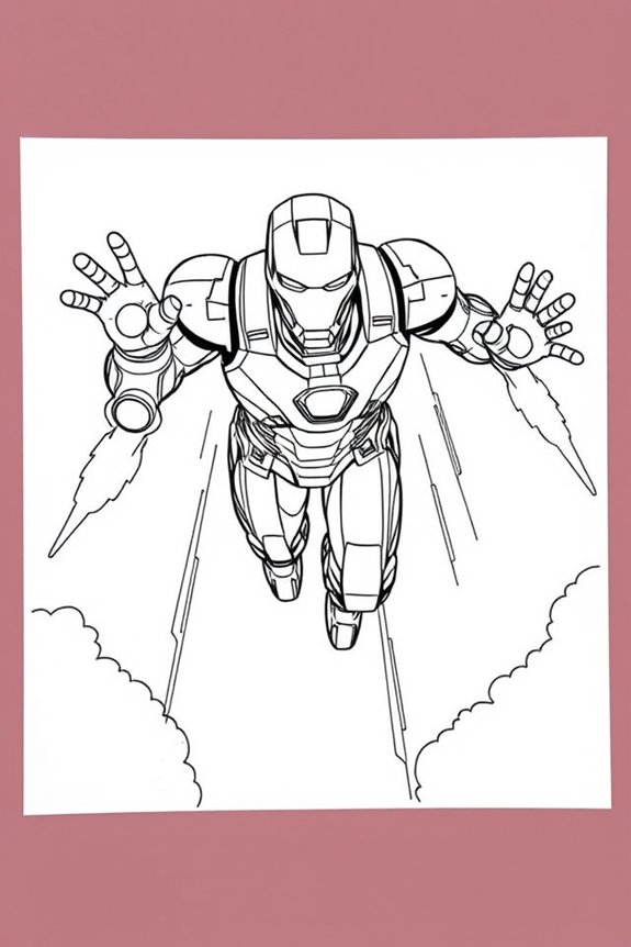 Iron Man Ausmalbild