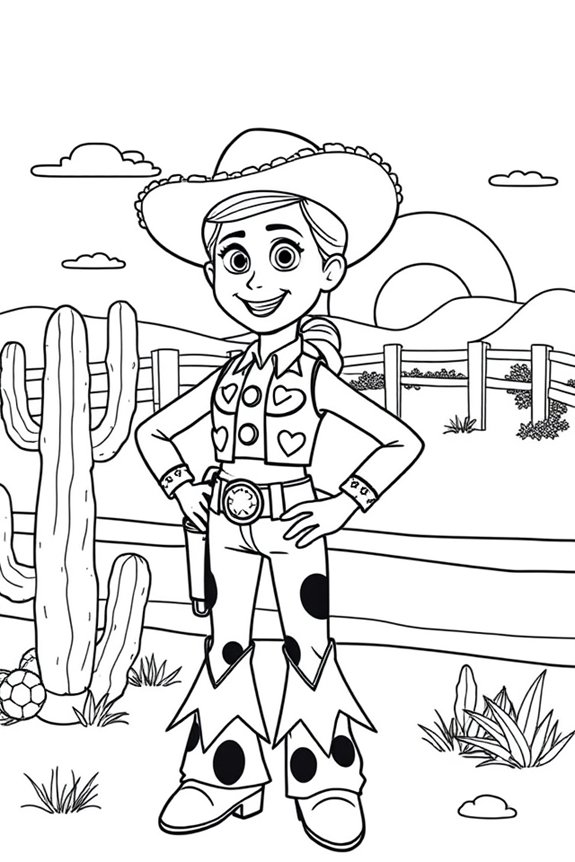 Jessie S Cowgirl Malvorlage