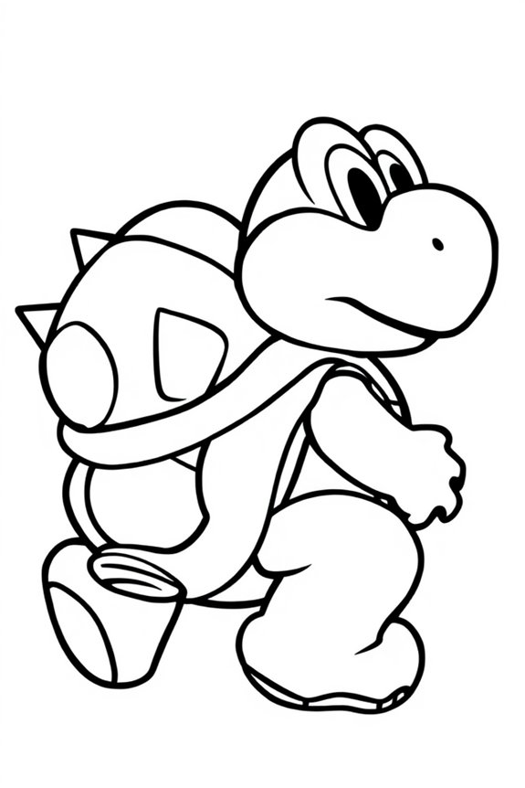 Koopa Troopa Ausmalbild