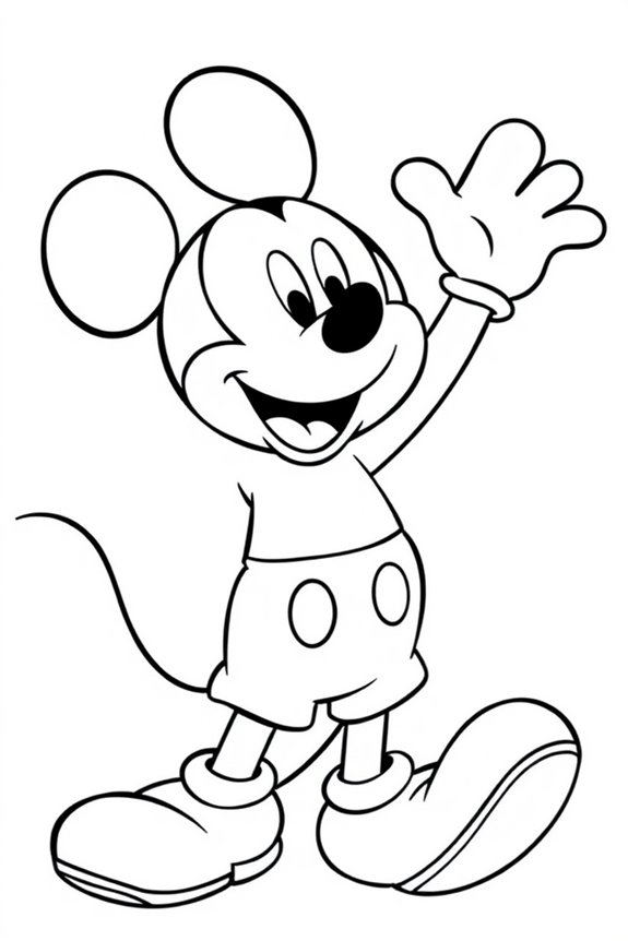 Micky Maus Ausmalbild