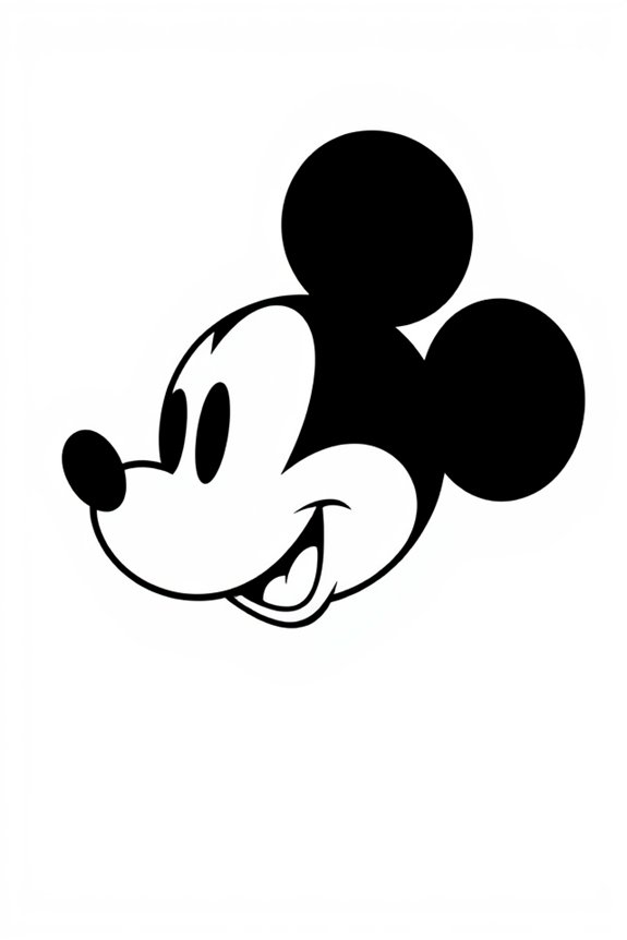 Micky Maus Ausmalvorlage