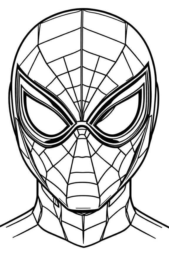 Miles Morales Helm Ausmalbild