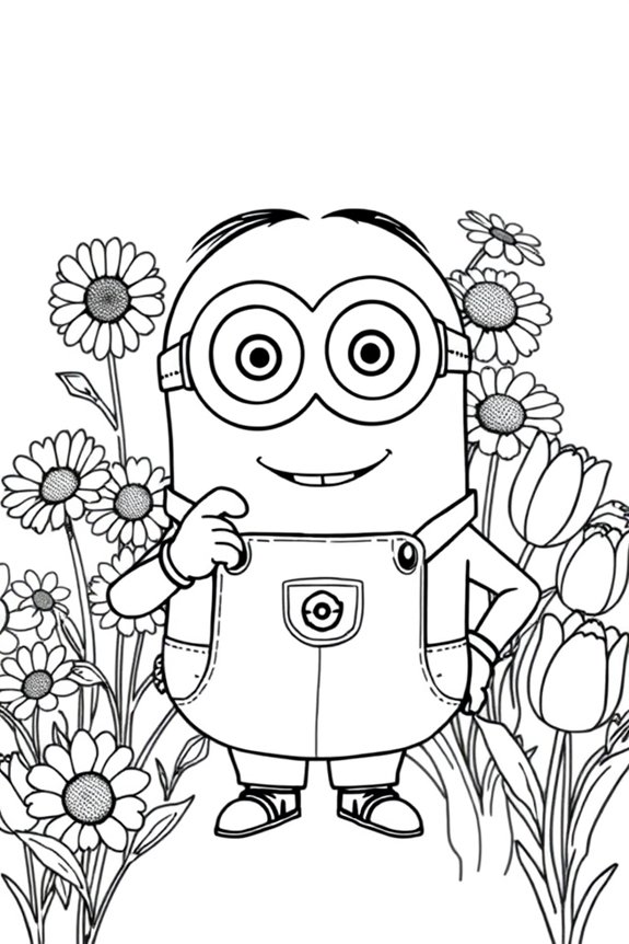 Minion Ausmalbild herunterladen