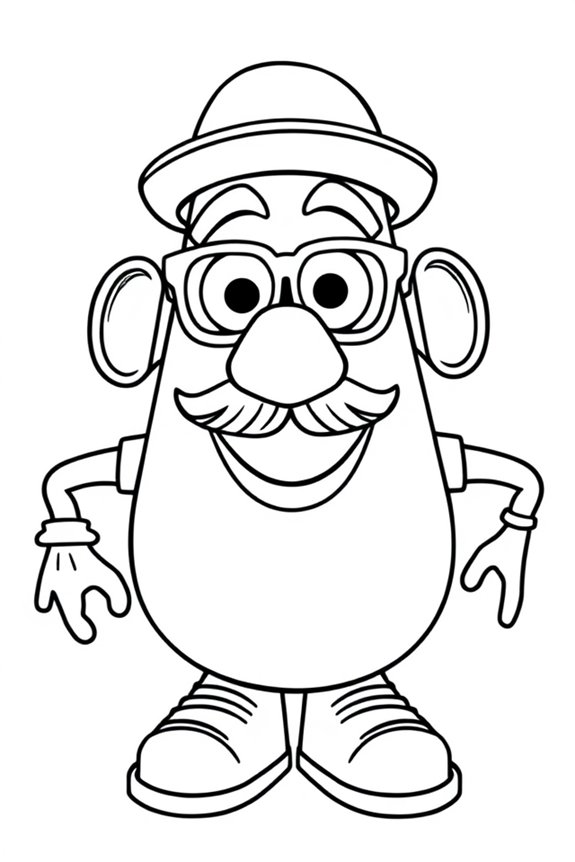 Mr. Potato Head Malvorlage