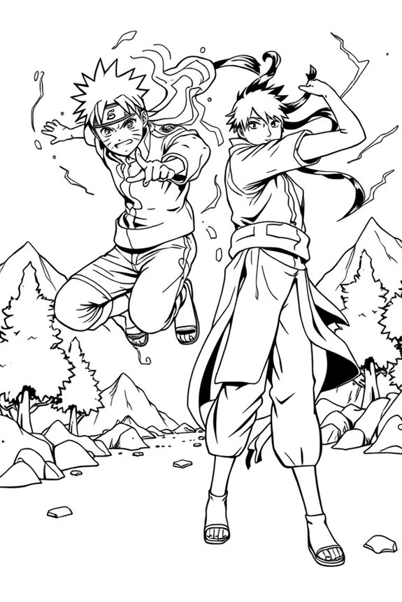 Naruto Sasuke Ausmalbild