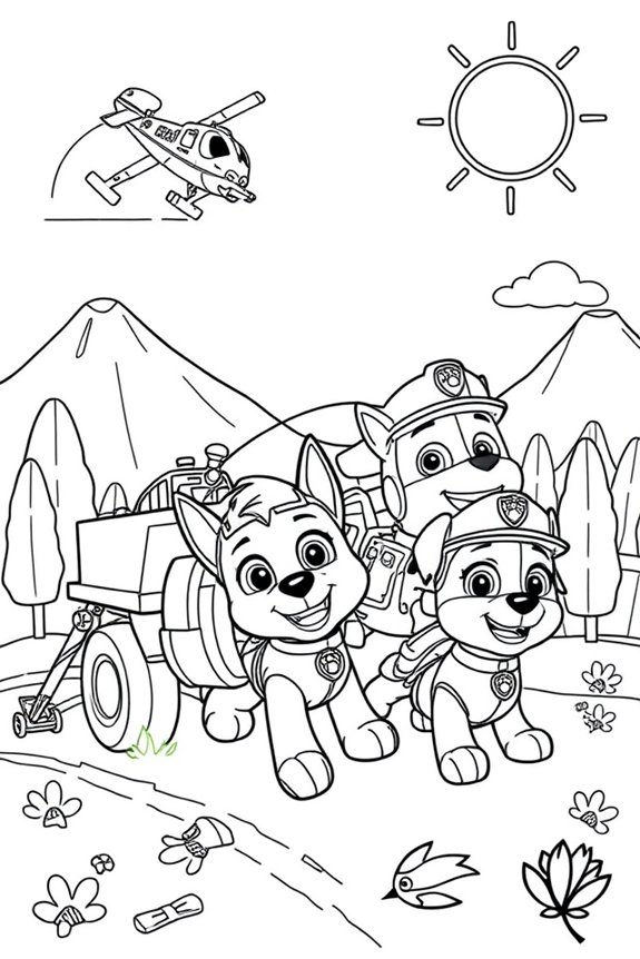 Paw Patrol Ausmalbild