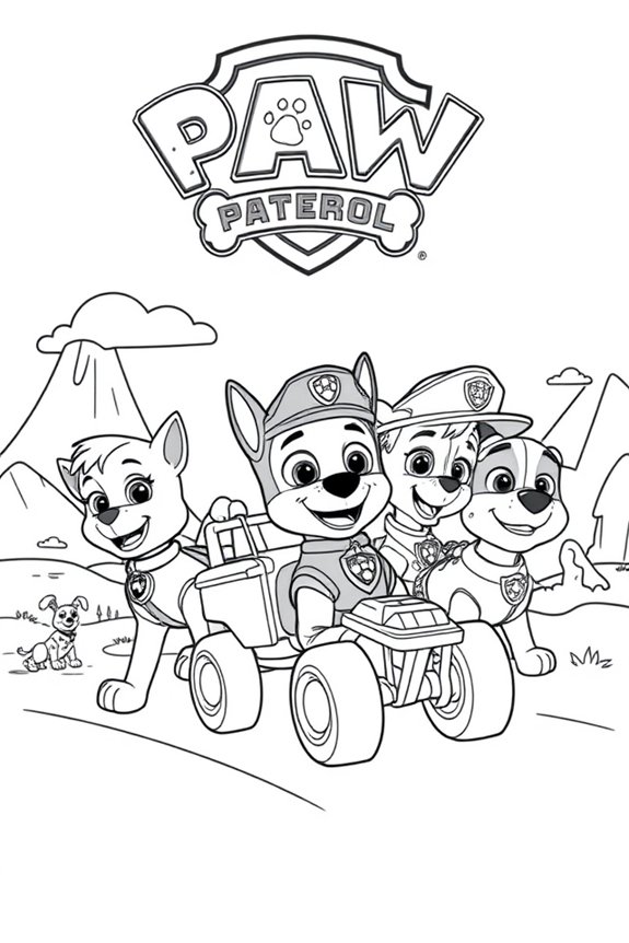 paw patrol malvorlage zum Ausdrucken