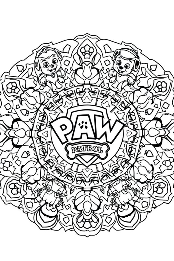 paw patrol ausmalvorlage