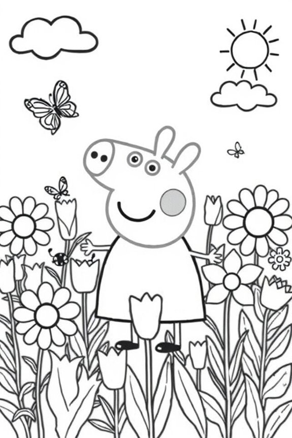 Peppa Wutz Ausmalbild