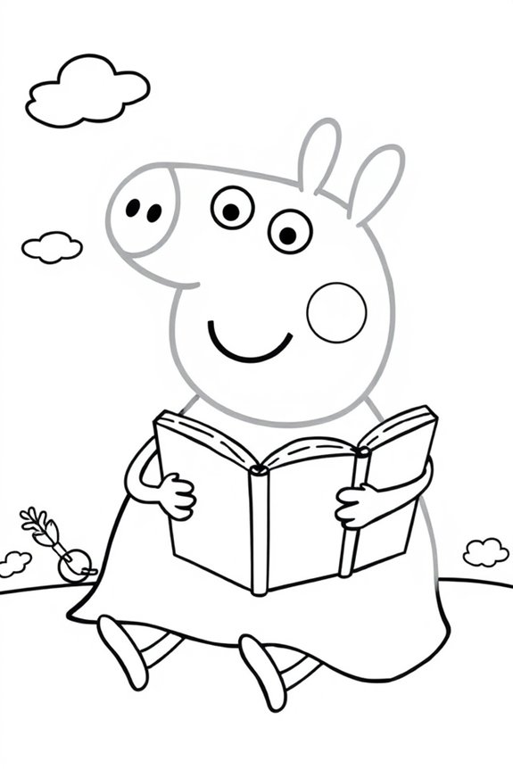 Peppa Wutz Ausmalbild