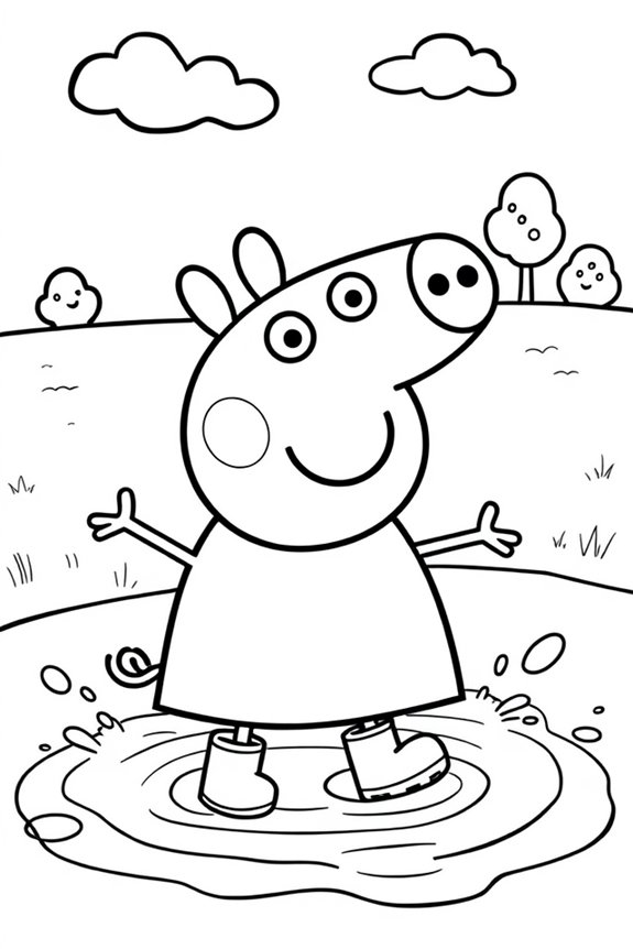 Peppa Wutz Ausmalbild