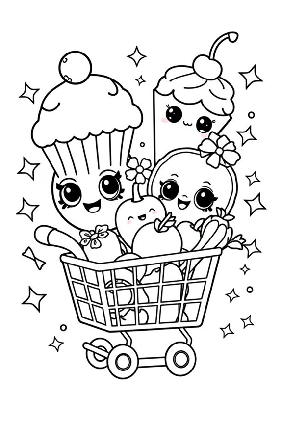 verspielte Pet Shopkins Ausmalbild